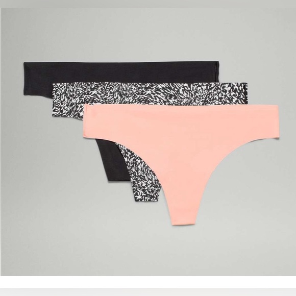 Lululemon InvisiWear Mid-Rise Thong Underwear 3 Pack BNWT - Picture 3 of 5